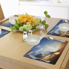 Sunbeams in Sky Scenery Place Mats