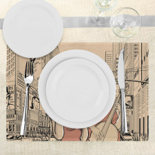 Jazz Singer Guitarist Place Mats