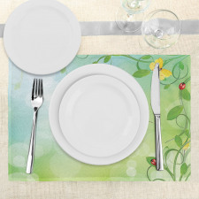 Spring Flowers Sunny Place Mats