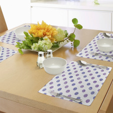 Watercolor Polka Dots Place Mats