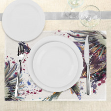 Lily Birds Watercolor Place Mats