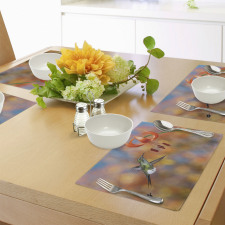 Racket Tail Lily Nectar Place Mats