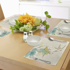 Colibri Exotic Plant Place Mats