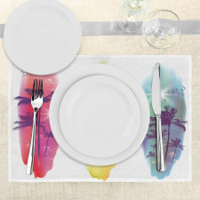 Palm Trees Seagulls Place Mats