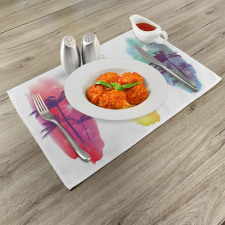 Palm Trees Seagulls Place Mats