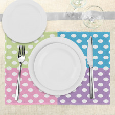 Polka Dots Patchwork Place Mats