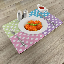 Polka Dots Patchwork Place Mats