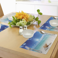 Seashells Tropical Beach Place Mats