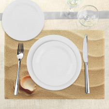 Seashells Yellow Sand Place Mats