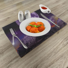 Moon and Asteroids Place Mats