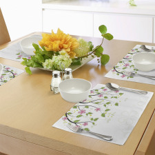 Branch with Flowers Place Mats