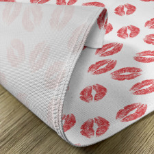 Red Lipsticks Kiss Marks Place Mats