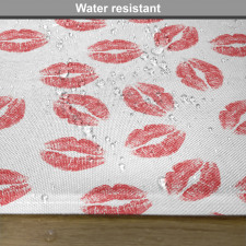 Red Lipsticks Kiss Marks Place Mats