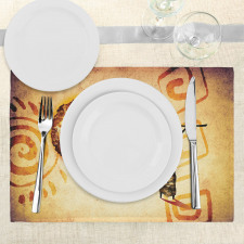 Brown Tribe Art Place Mats