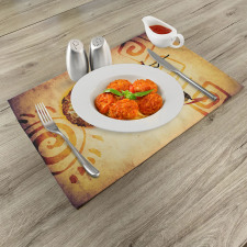 Brown Tribe Art Place Mats