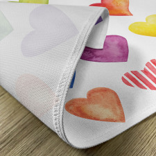 Watercolor Heart Romance Place Mats