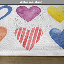 Watercolor Heart Romance Place Mats