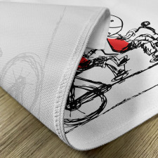 Couple Cycling Together Place Mats
