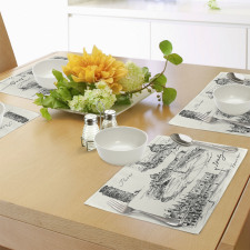 Italian Landmarks Travel Place Mats