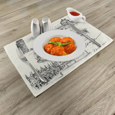 Italian Landmarks Travel Place Mats