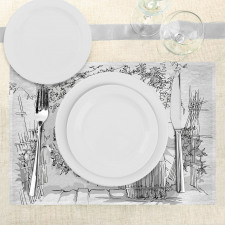 Valley Winery House Art Place Mats