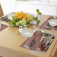 Retro Poster Effect Place Mats