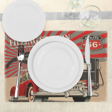 Retro Poster Effect Place Mats