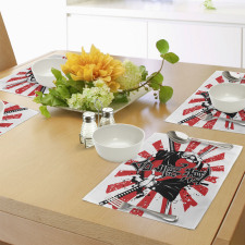 Aikido Samurai Fight Place Mats