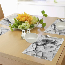 Ying Yang Grunge Display Place Mats