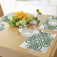 Monochrome Clover Art Place Mats