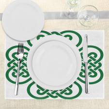 Monochrome Clover Art Place Mats