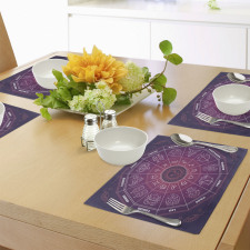 Colorful Astrology Signs Place Mats