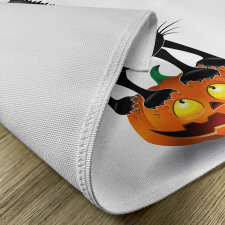 Cartoon Animal on Pumpkin Place Mats