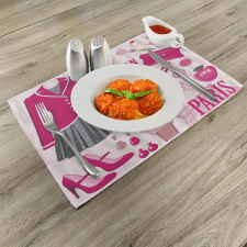 Fashion in Paris Dresses Place Mats