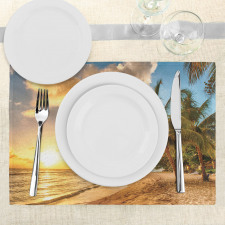 Exotic Sandy Beach Place Mats