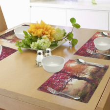 Flowers in Park Fall Place Mats