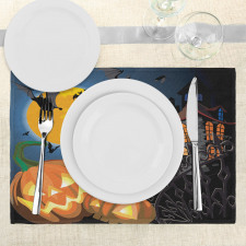 Moon Pumpkin Place Mats