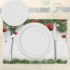 Tree Balls Ornaments Place Mats