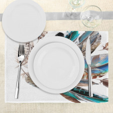 Contour Feather Fashion Place Mats