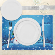 Snowman Sanra Gift Place Mats