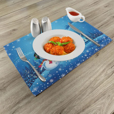 Snowman Sanra Gift Place Mats