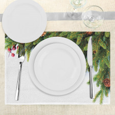 Tree Branches Cones Place Mats