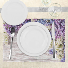 Lilac Flowers Bouquet Place Mats