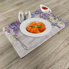 Lilac Flowers Bouquet Place Mats