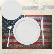 US Flag Plate Place Mats