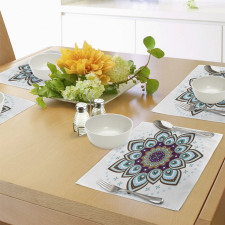 Boho Blooming Flower Place Mats