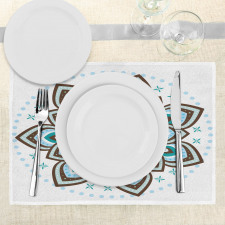 Boho Blooming Flower Place Mats