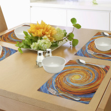 Colorful Hippie Style Place Mats