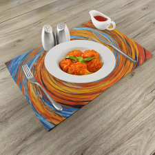 Colorful Hippie Style Place Mats