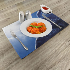 Contrasting Sky View Place Mats